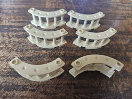 lego 30056 lot de 6 pièces Tan Fence 4 x 4 x 2 Quarter Round