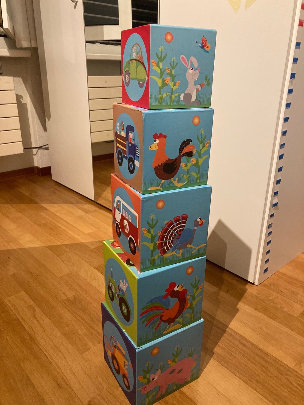 Giocattoli: SCRATCH - Stapelspiel Pyramide Bauernhof – Usato da Jona venduto da rahelg83