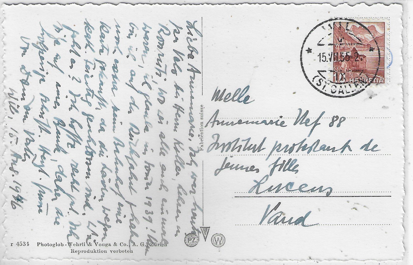 Cartoline postali: Wil SG - Hofplatz – Usato da Ettingen venduto da Kartenplanet 1