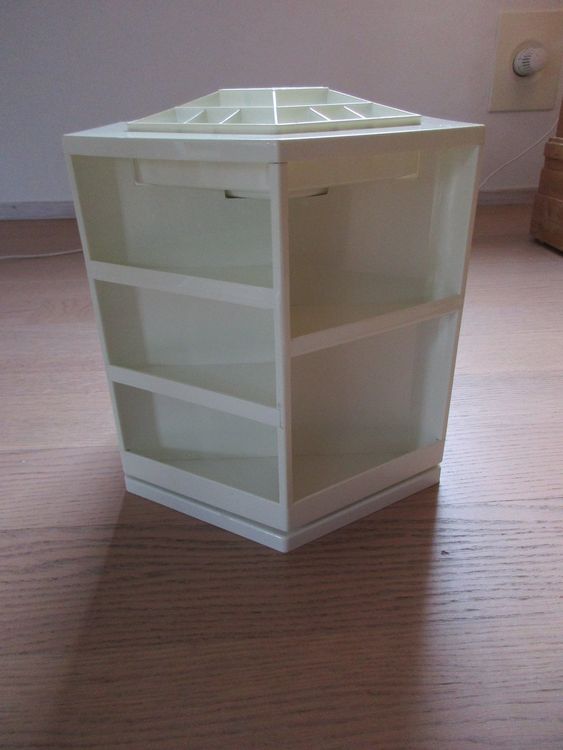 Drehbarer Make-up-Organizer – 360° Drehbar, 2 Ebenen, ABS-Kunststoff – Für Schminktisch, Badezimmer & Theke