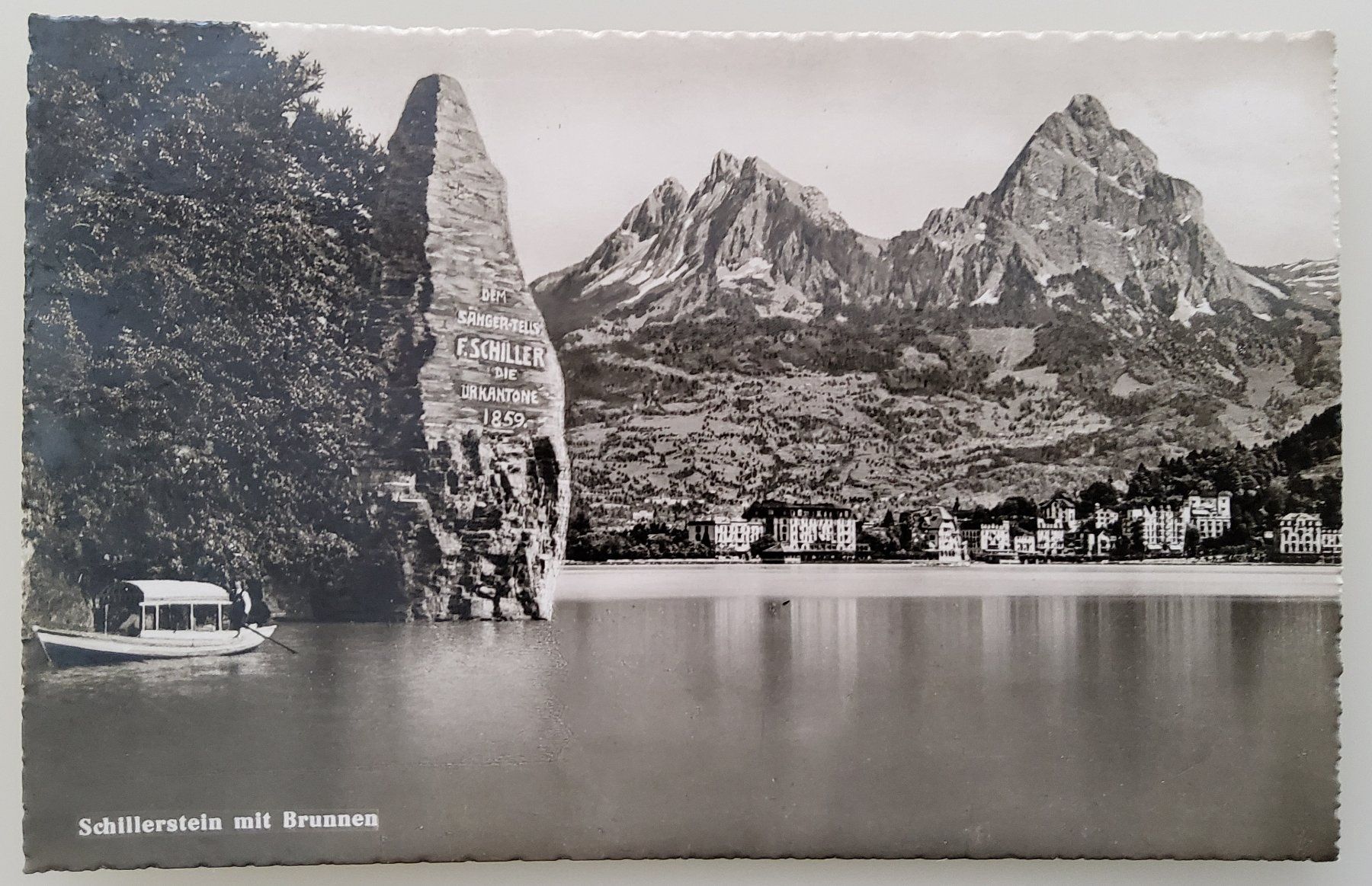 Ansichtskarten: Ansichtskarte Schillerstein mit Brunnen – Neu (gemäss Beschreibung) aus Buchrain von mue_kru
