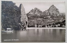 Ansichtskarte Schillerstein mit Brunnen