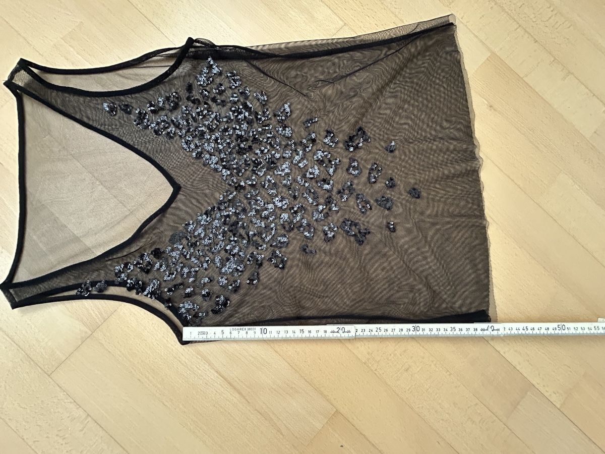 Top: Tank -Top Tüll schwarz Gr. M – Usato da Reinach BL venduto da meinstil 4