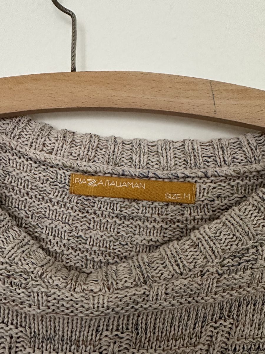 Maglioni & Felpe: Piazza Italia Man Strickpullover, beige, Gr. M – Usato da Stäfa venduto da buecher10 2