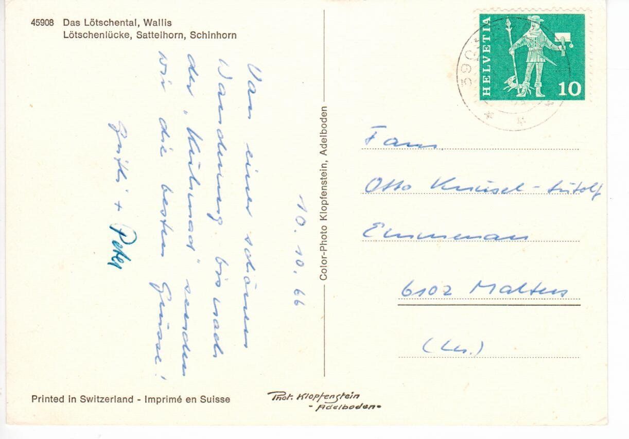 Cartoline postali: das Lötschental – Usato da Wolhusen venduto da Curver9 1