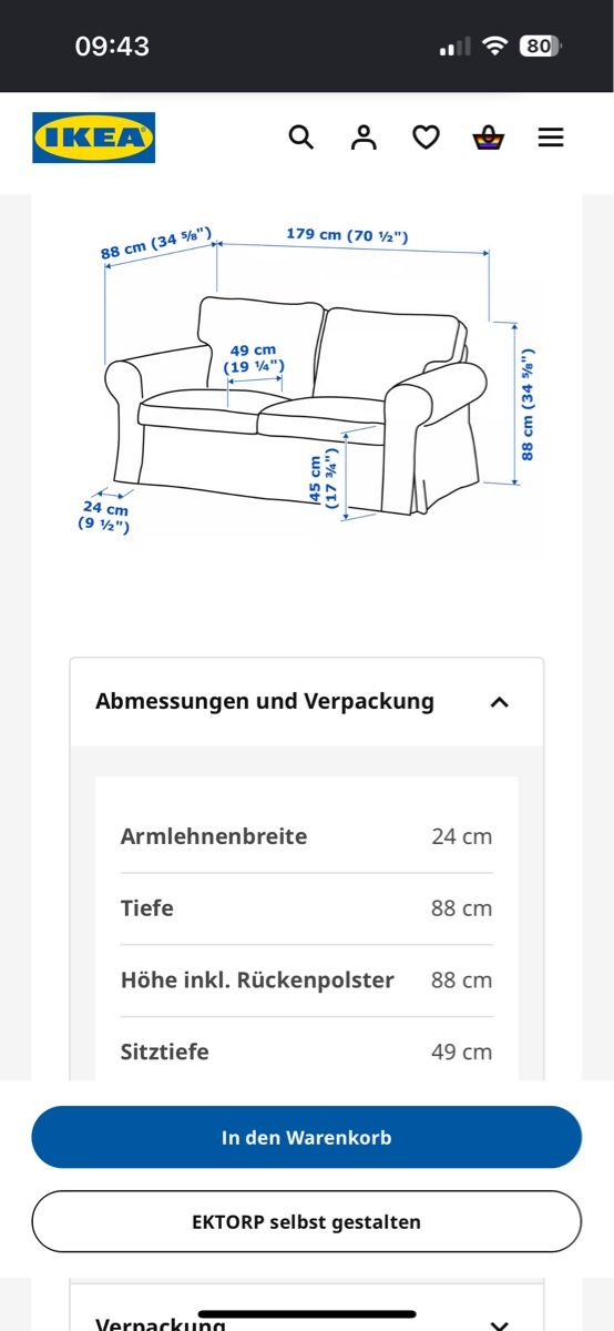 Ikea Sofas: IKEA Sofa - EKTORP, weiss :) – D'occasion à Zürich par mbstprx 3