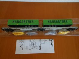 Roco 76419 - H0 Doppeltaschen-Gelenkwagen Hangartner