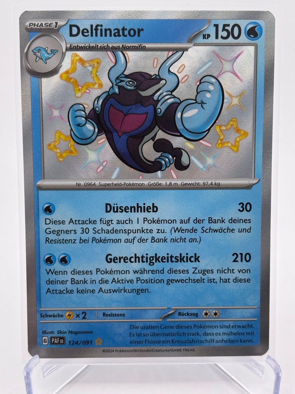 Pokémon Carte collezionabili: Paldeas Schicksale - Delfinator  (PAF 124) - DE – Nuovo (secondo la descrizione) da Allschwil venduto da Bullach