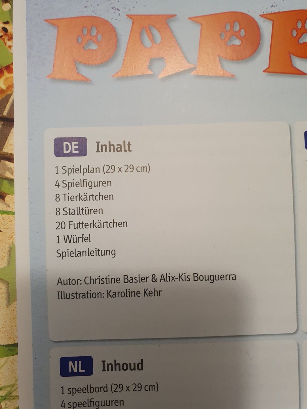 Giochi: PAPPSATT / Brettspiel #L – Usato da Oberdorf BL venduto da BaldenEagle 2