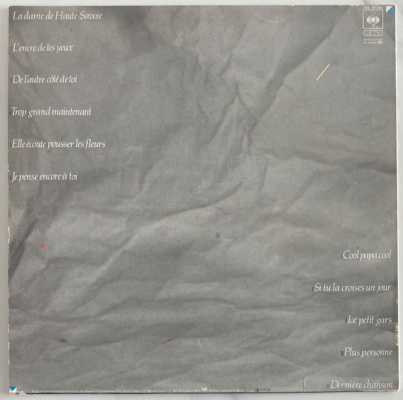 Dischi in vinile: FRANCIS CABREL - FRAGILE – Usato da Poliez-Pittet venduto da Newtown-Records 1
