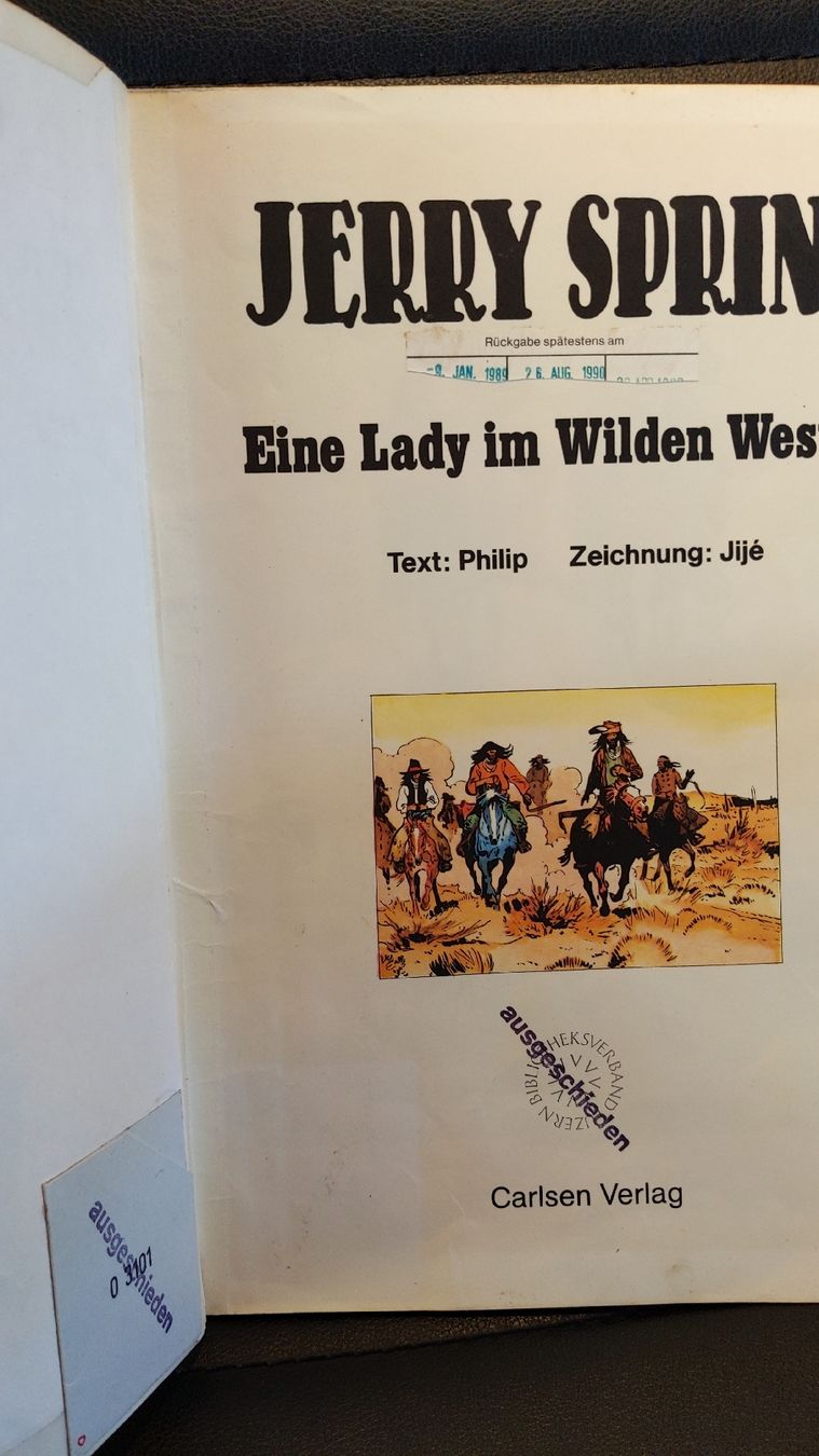 Comics: Jerry Spring Comic Nr. 4: "Eine Lady im Wilden Westen" – Gebraucht aus Niederscherli von Mon_Art 2