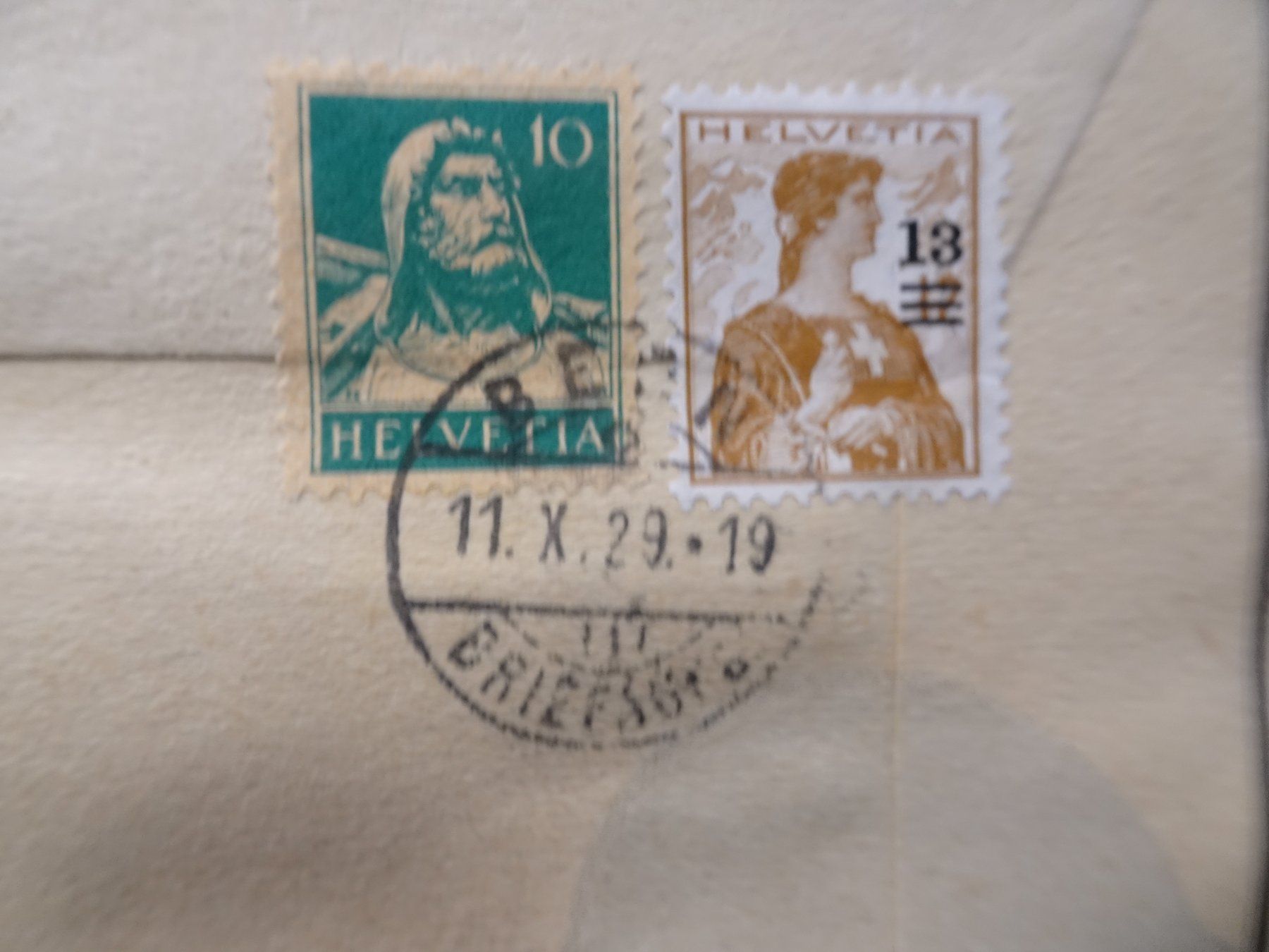 Alle Briefmarken: 11.X.29.SPEZIALBRIEF; ZUMSTEIN BRIEFMARKEN BERN; CHARGE – Gebraucht aus Eschenbach SG von eDaisy 2