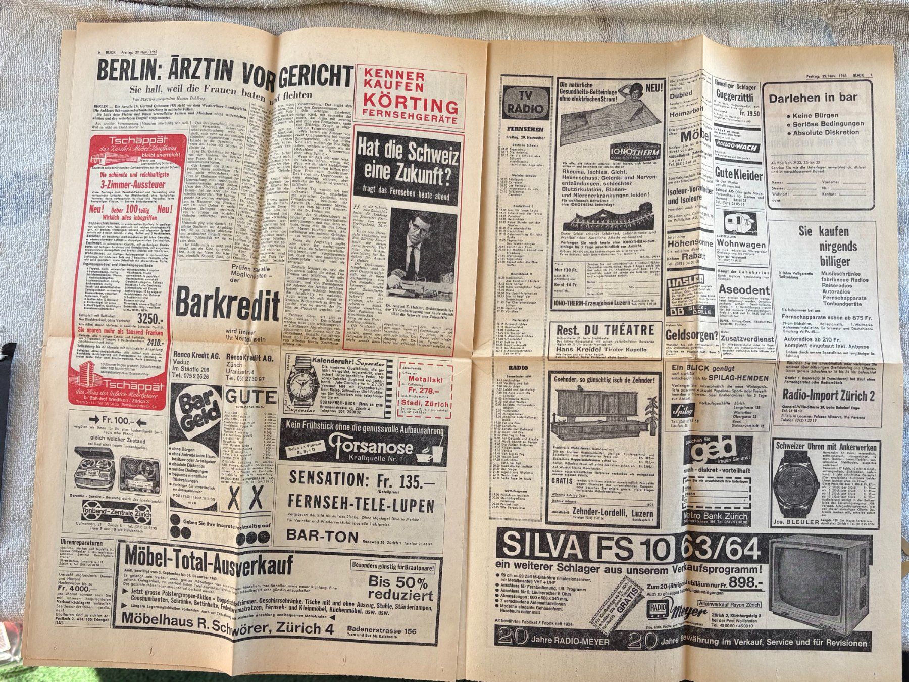 Riviste & Magazine: BLICK VOM 29. NOVEMBER 1963 – Usato da Ostermundigen venduto da Wyatt-Earp 4