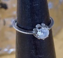 SOLITÄR VINTAGE RING IN 925 SILBER