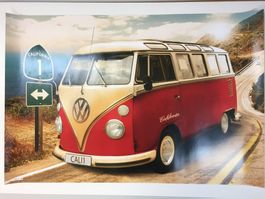 Poster VW T1 Bulli California