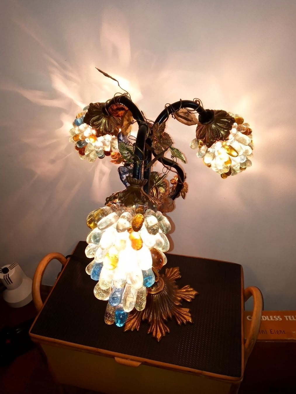 Murano Lampade: Murano-Traubenlampe  Tischlampe – Usato da Prez-vers-Siviriez venduto da Monija70 1