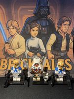 Star Wars Figur Ahsoka + 2x 332nd Clone Trooper Lego-Komp.