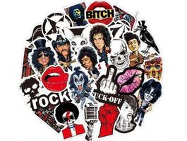 100 ROCK STICKER - AUFKLEBER -WASSERFEST
