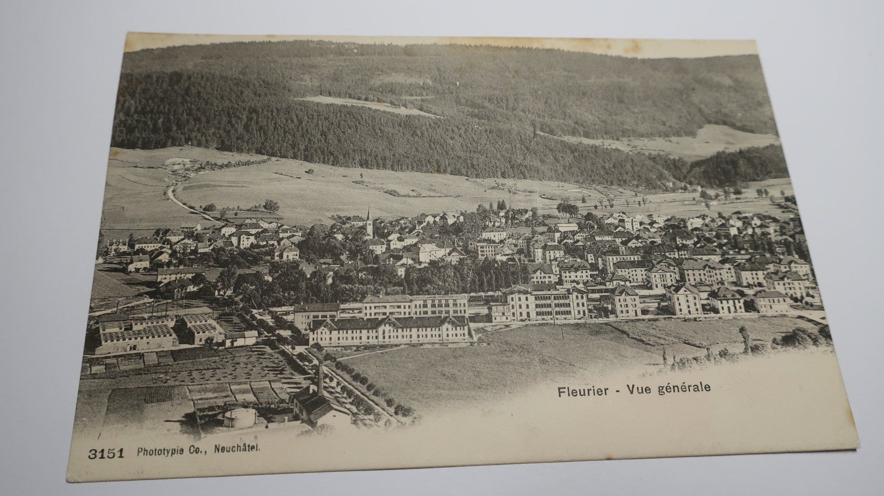 Cartoline postali: Fleurier - Vue générale  1907 – Usato da Cormoret venduto da Pascalll2001 1