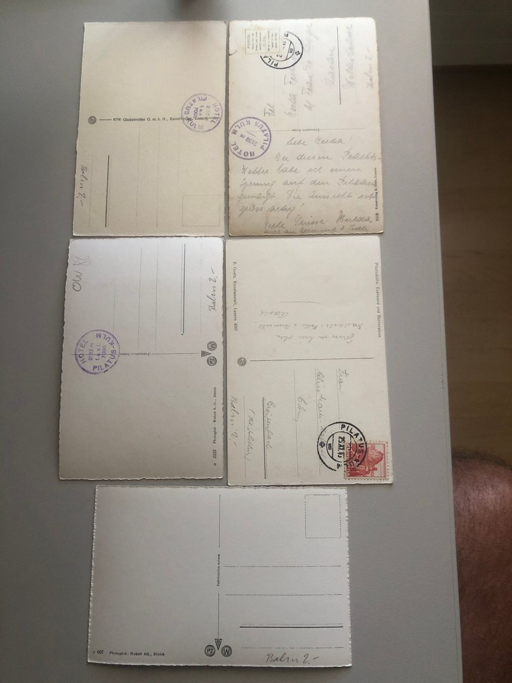 Cartes postales: 5 Postkarten Pilatusbahn  alte Ansichten – D'occasion à Schötz par Odpa 1