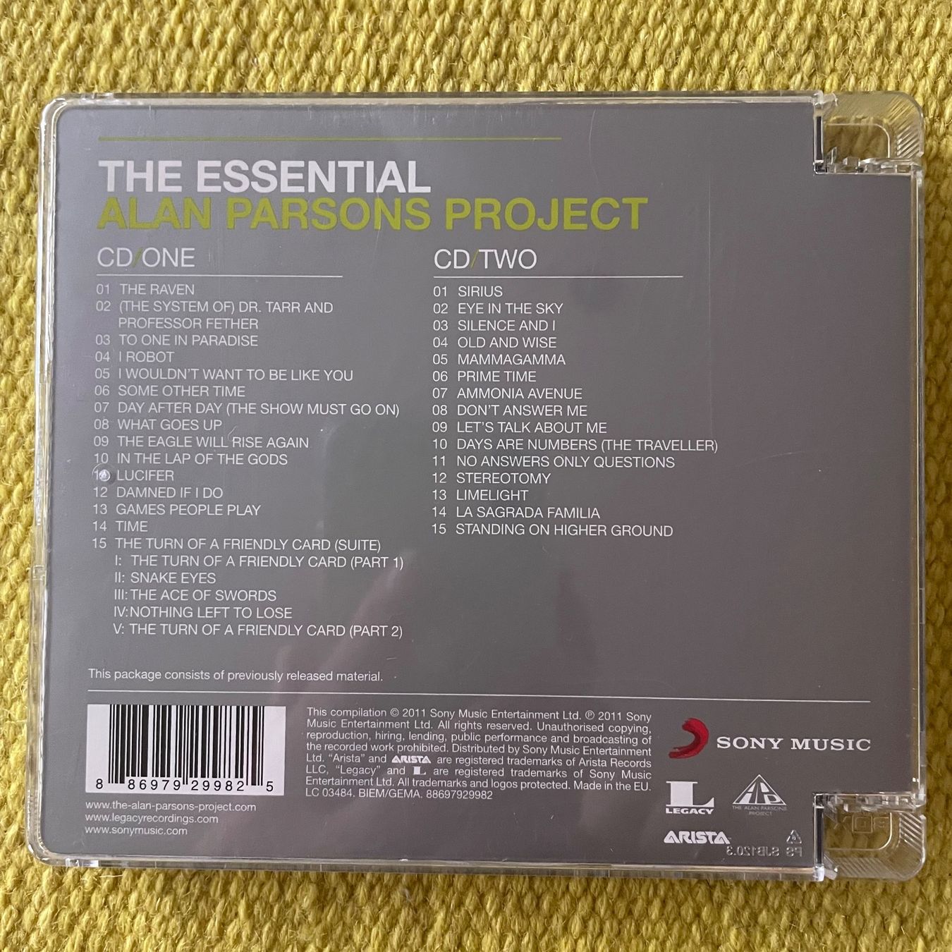 CD: ALAN PARSONS PROJECT-2CD THE ESSENTIAL – Usato da Rorschacherberg venduto da CD-Roli 1