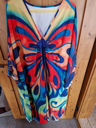 Sommerkleid Kaftan, mehrfarbig, Einheitsgrösse