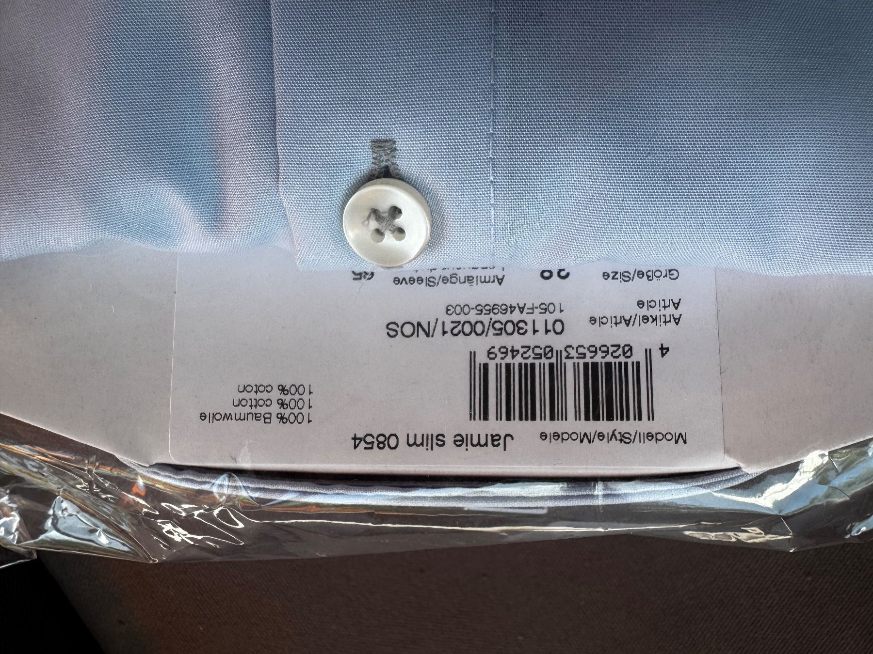 Camicie: 2x Einhorn Herrenhemd Gr. 38  Hellblau Bügelfrei – Nuovo e nell'imballaggio originale da Stallikon venduto da FankyH 4