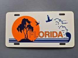 Dekoschild Florida Larchmont Prod 1970 Kunststoff weiss