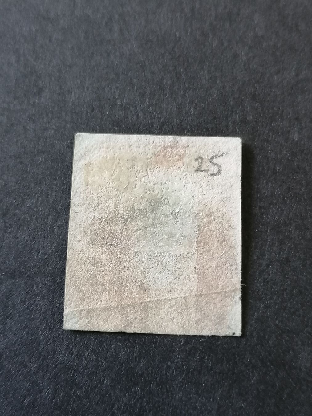 Alle Briefmarken: One Penny red 1841, Platte 25 – Gebraucht aus Happerswil von tschergi 1