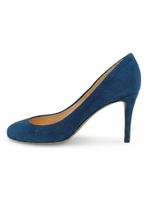 Giuseppe Zanotti Suede Round Toe Pump EU 37 Blau