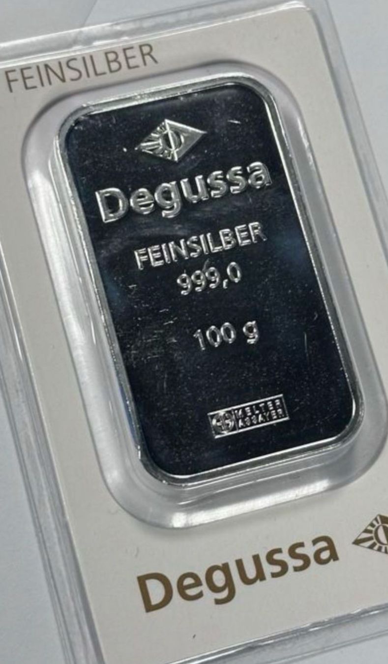 Metalli preziosi: Degussa Silberbarren Feinsilber – Nuovo (secondo la descrizione) da Neuendorf venduto da connoisseur