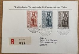 R-FDC FL 1954 Marianisches Jahr, SBK 140 Fr.