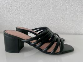 Arezzo LederPantoletten mit mittelhohem Absatz Gr. EU 39 neu