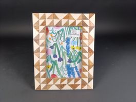Cadre décore mosaïque en triangle à pied 19 x 24 cm