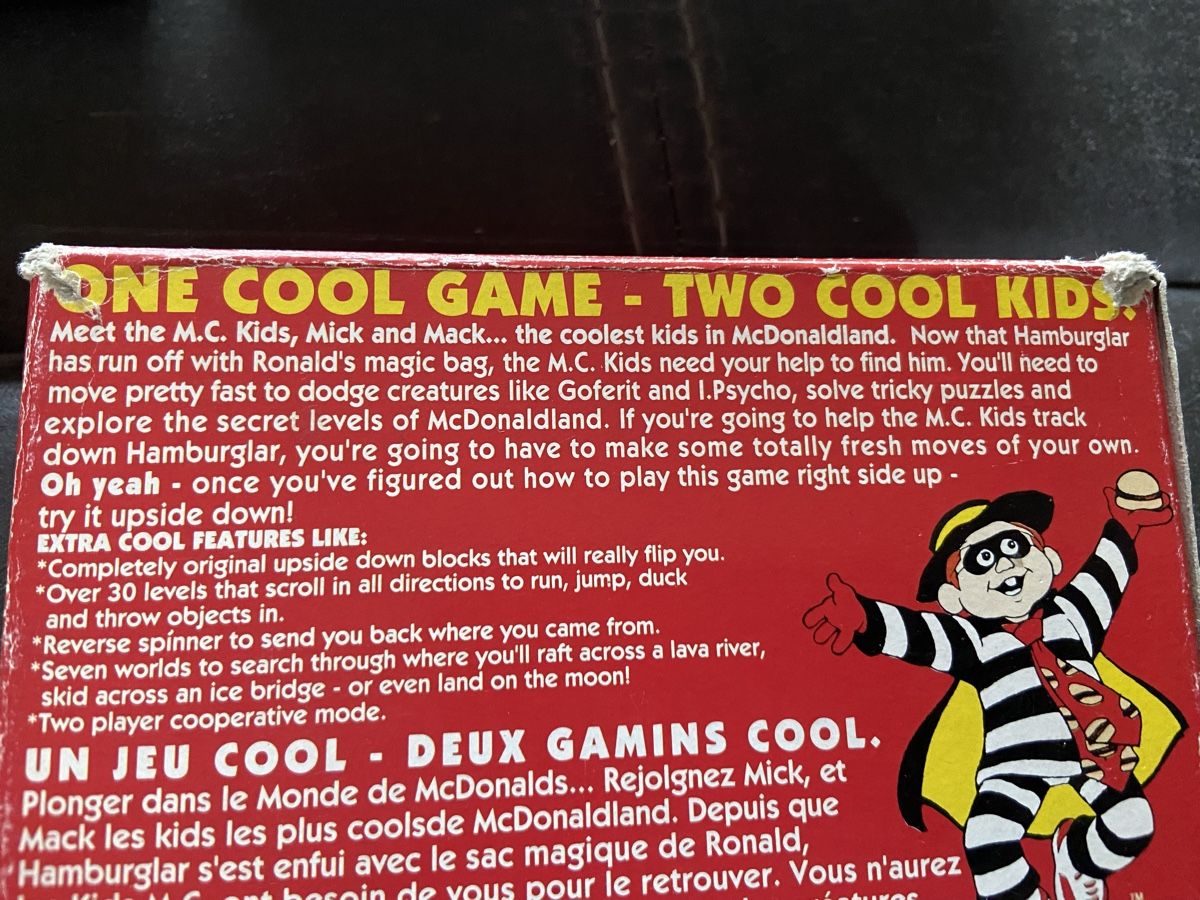 Nintendo Giochi: Mc Donaldland Boite complet Nes Nintendo Original – Usato da Lausanne venduto da sauvezretrogames 8
