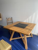 Esstisch Sumpfeiche, handgefertigt 4 Stühlen, Top Zustand!