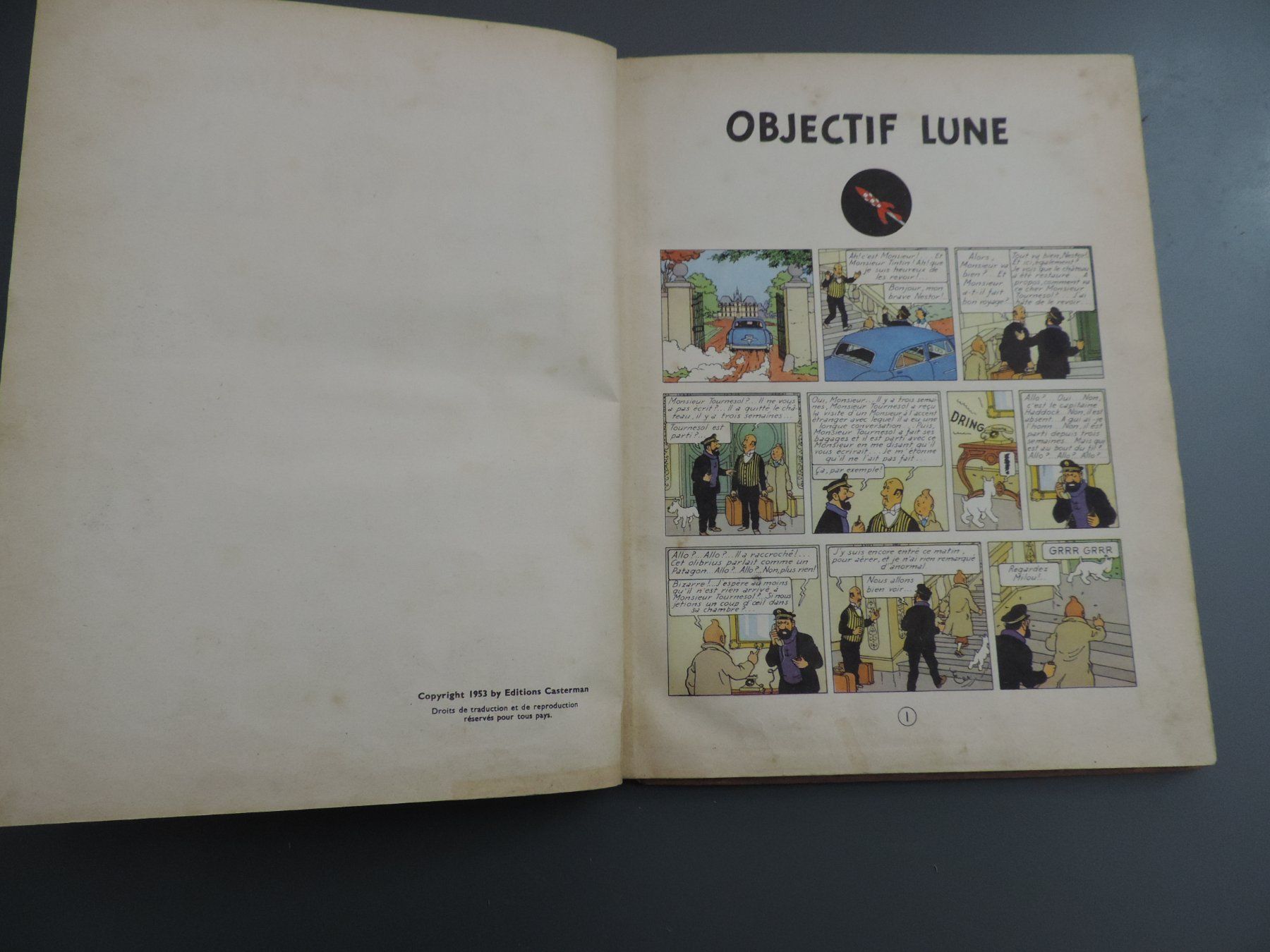 Fumetti: TINTIN  EO Belge 1953 Objectif Lune – Usato da Remetschwil venduto da shalpe 6