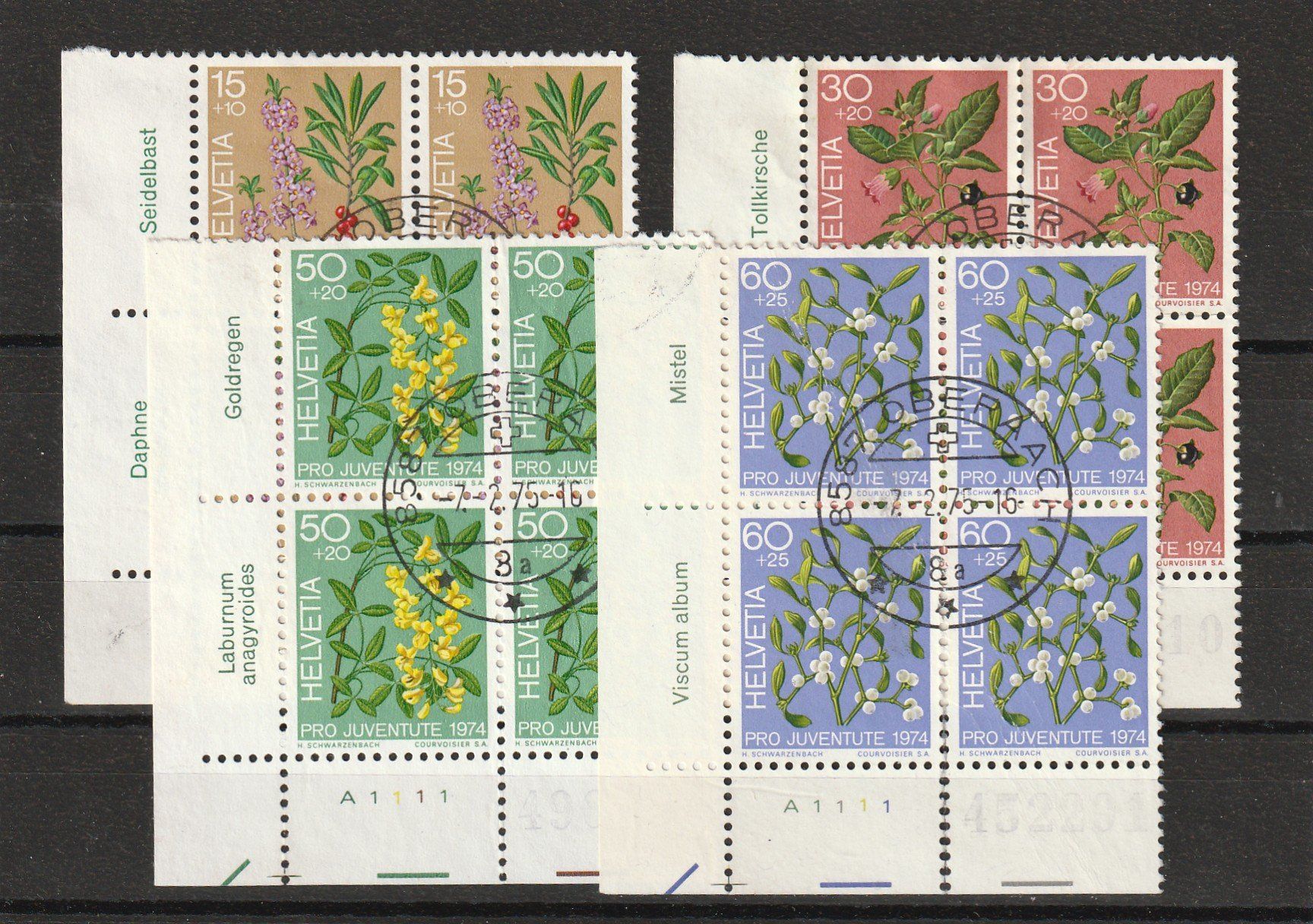 Tous les timbres: Viererblöcke Zu. Nr. J248 - J251 – D'occasion à Rorschacherberg par fratovi2