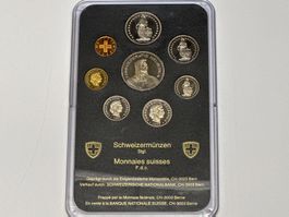 Schweizer Münzsatz Stgl. 1985