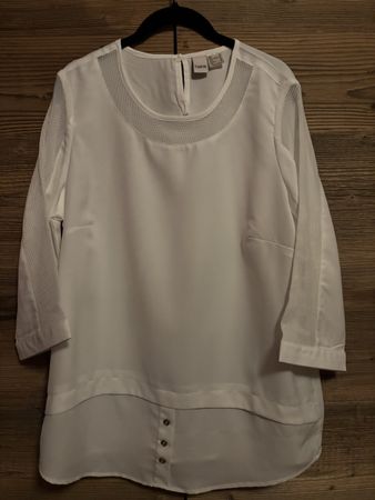 Sommer-Bluse, weiss, Grösse 42, ungetragen