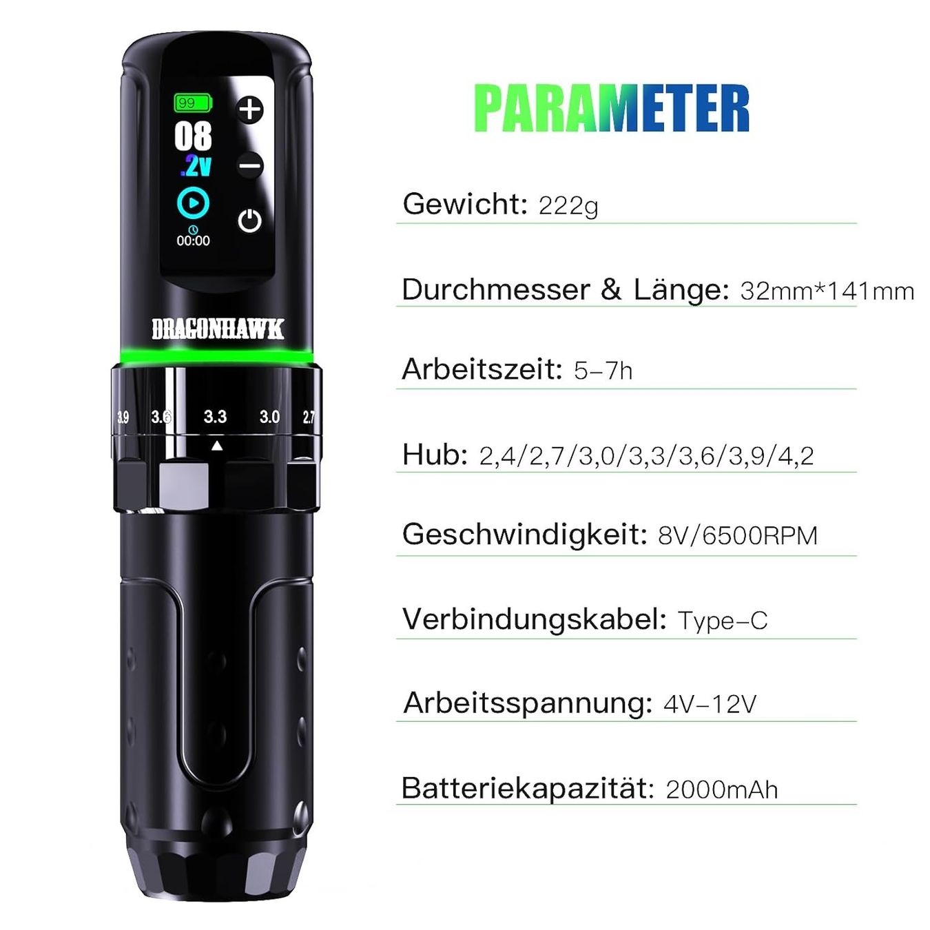 Alle Maschinen: Tattoo Maschine Set Kabellos 2000mAh mit Stencil Drucker – Neu und originalverpackt aus Schaffhausen von her_zt65 1