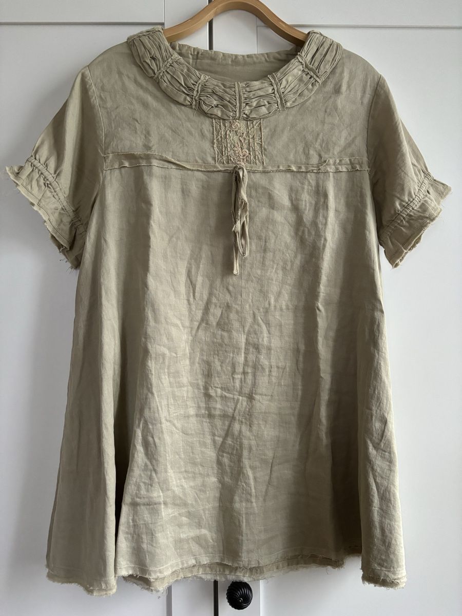 Ewa I Walla Camicette: Ewa i Walla Blouse SS13 44337, Moss, Size S – Usato da Erlenbach ZH venduto da verbena_mint
