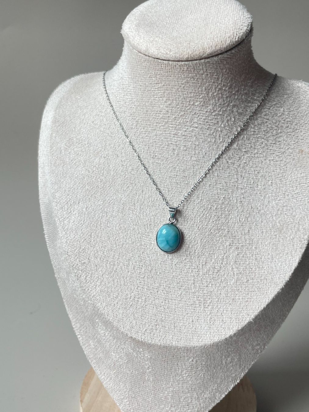 Anhänger: Larimar-Cabochon-01 – Neu und originalverpackt aus Schiers von sisikristall 2