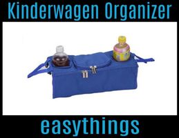Kinderwagen Organizer Tasche Halter BLAU Flasche Baby Kind