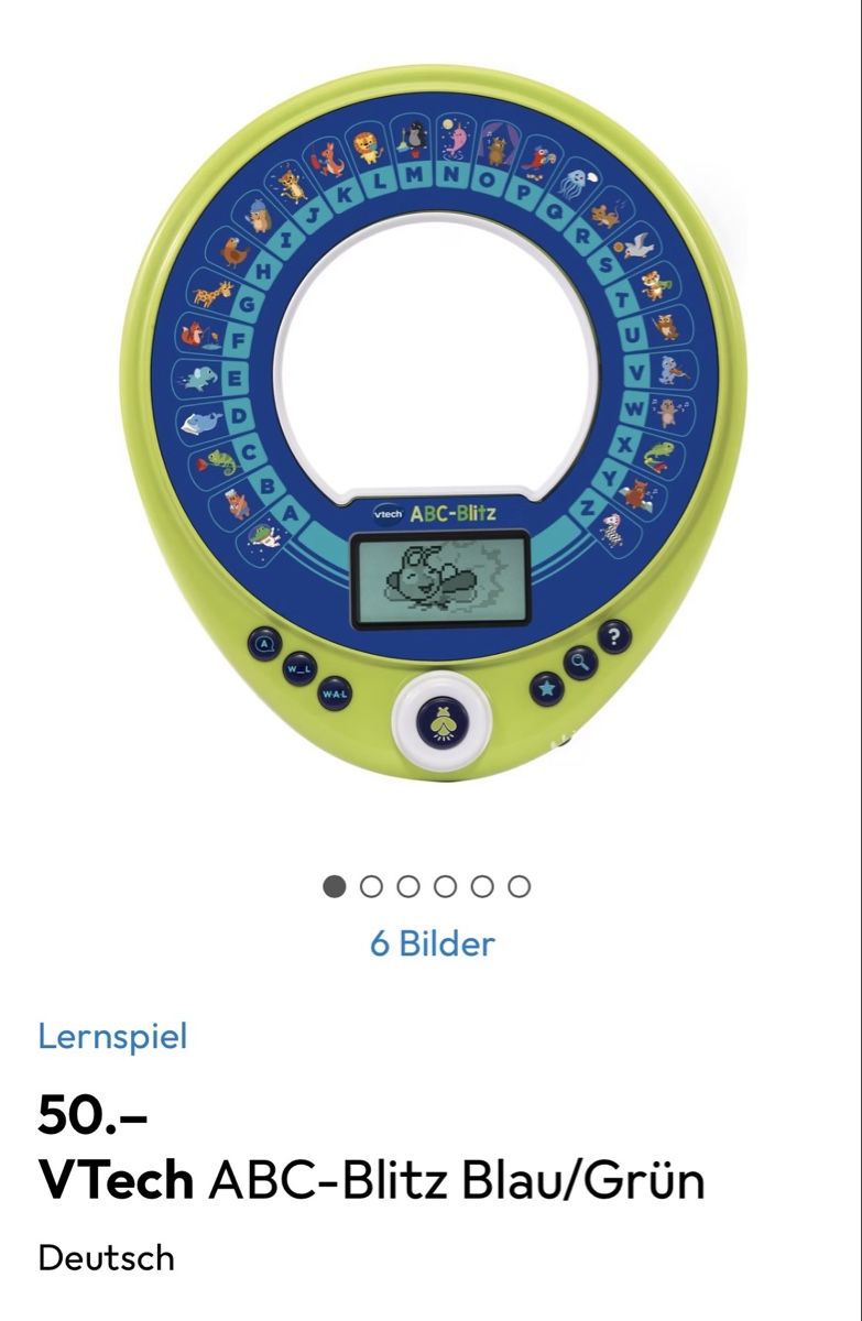 Vtech Spiele: VTech ABC-Blitz Blau/Grün – Gebraucht aus Meilen von Exclusive00 1