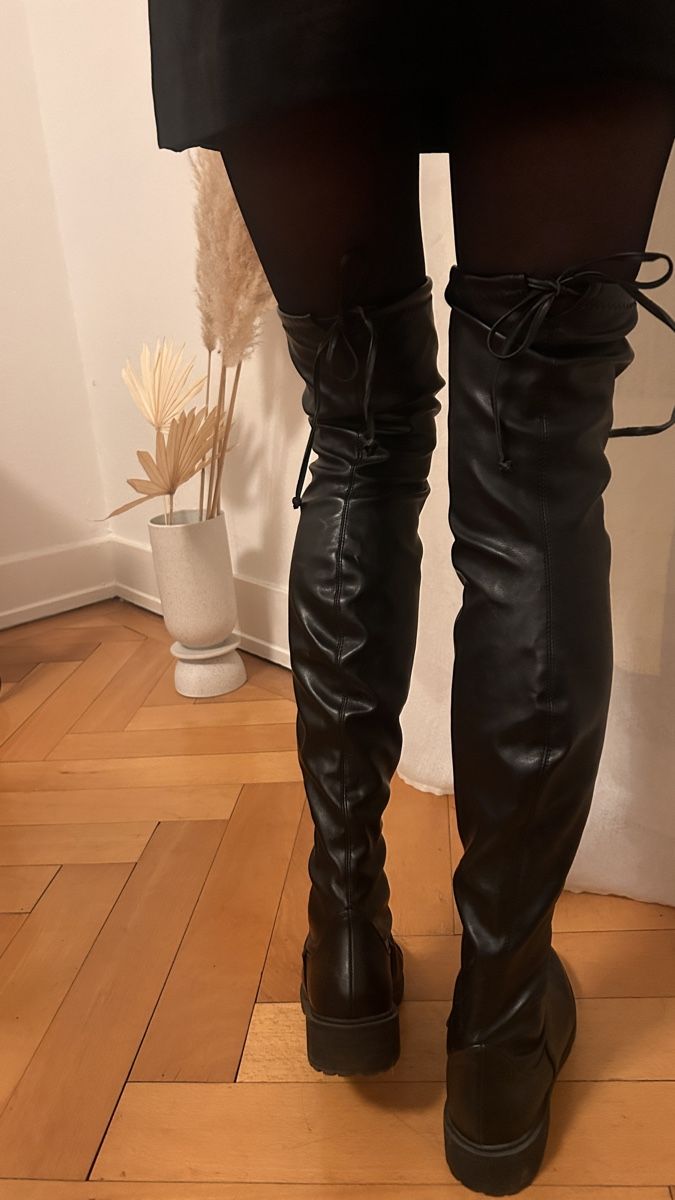 Chaussures femmes: Overknee Stifel, Chunky Boots, schwarz, Gr 37 – D'occasion à Zürich par DeeDaaFee 2