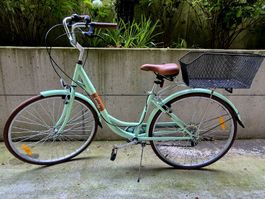 Velo mit Korb / City Bike / Mint / 28 Zoll