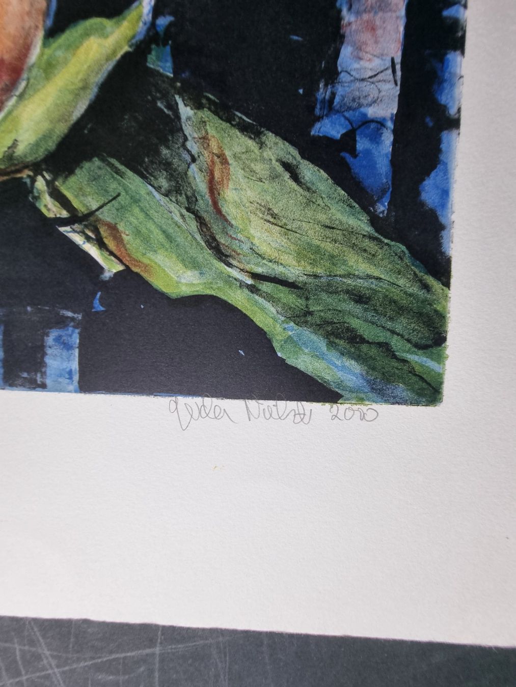 Grafica & Litografie: GERDA NIETZER  GLOCKENBLUME LITHOGRAPHIE SIGNIERT PROBE – Usato da Gersau venduto da kunst-online 2