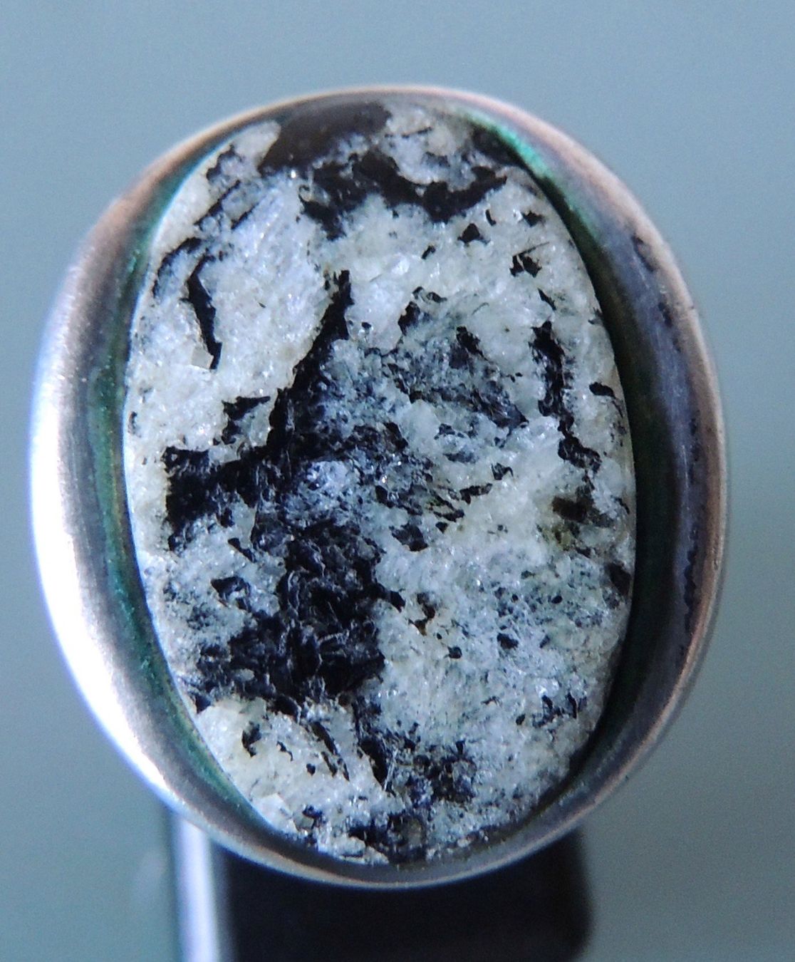 Ringe: Silber 800 Turmalinquarz Fingerring – Gebraucht aus Waldenburg von schaller707