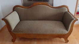 120j Hirsch-Sofa Polster und Federkern hochwertig erneuert